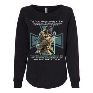 I Am The Storm Female Knight Warrioress Womens California Wash Sweatshirt