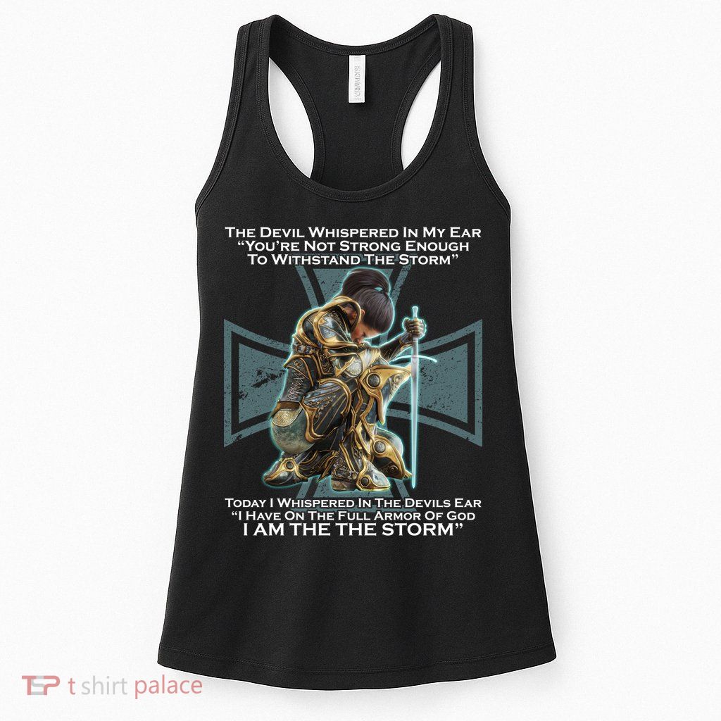 I Am The Storm Female Knight Warrioress Womens Tank Top