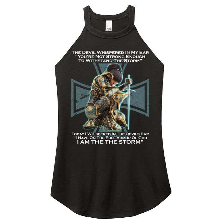 I Am The Storm Female Knight Warrioress Women's Perfect Tri Rocker Tank