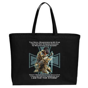 I Am The Storm Female Knight Warrioress Cotton Canvas Jumbo Tote