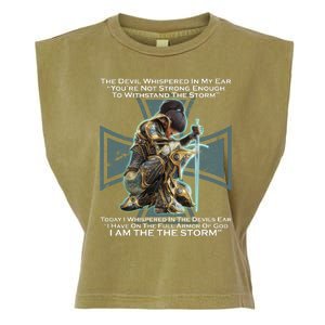 I Am The Storm Female Knight Warrioress Garment-Dyed Women's Muscle Tee