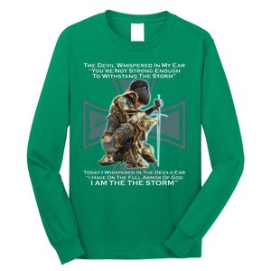 I Am The Storm Female Knight Warrioress Long Sleeve Shirt