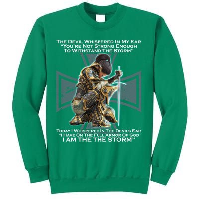 I Am The Storm Female Knight Warrioress Sweatshirt
