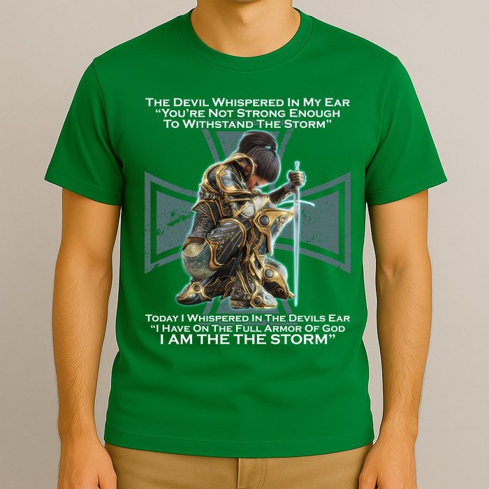 I Am The Storm Female Knight Warrioress T-Shirt
