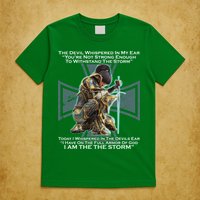 I Am The Storm Female Knight Warrioress T-Shirt