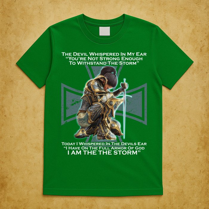 I Am The Storm Female Knight Warrioress T-Shirt
