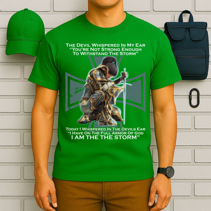 I Am The Storm Female Knight Warrioress T-Shirt