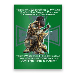 I Am The Storm Female Knight Warrioress Poster