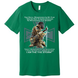 I Am The Storm Female Knight Warrioress Premium T-Shirt