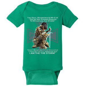 I Am The Storm Female Knight Warrioress Baby Bodysuit