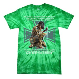 I Am The Storm Female Knight Warrioress Tie-Dye T-Shirt