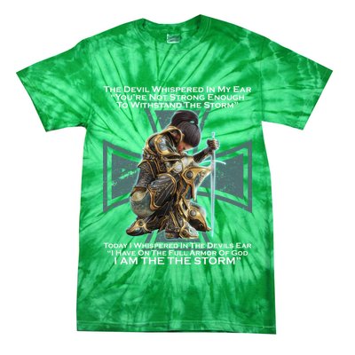 I Am The Storm Female Knight Warrioress Tie-Dye T-Shirt