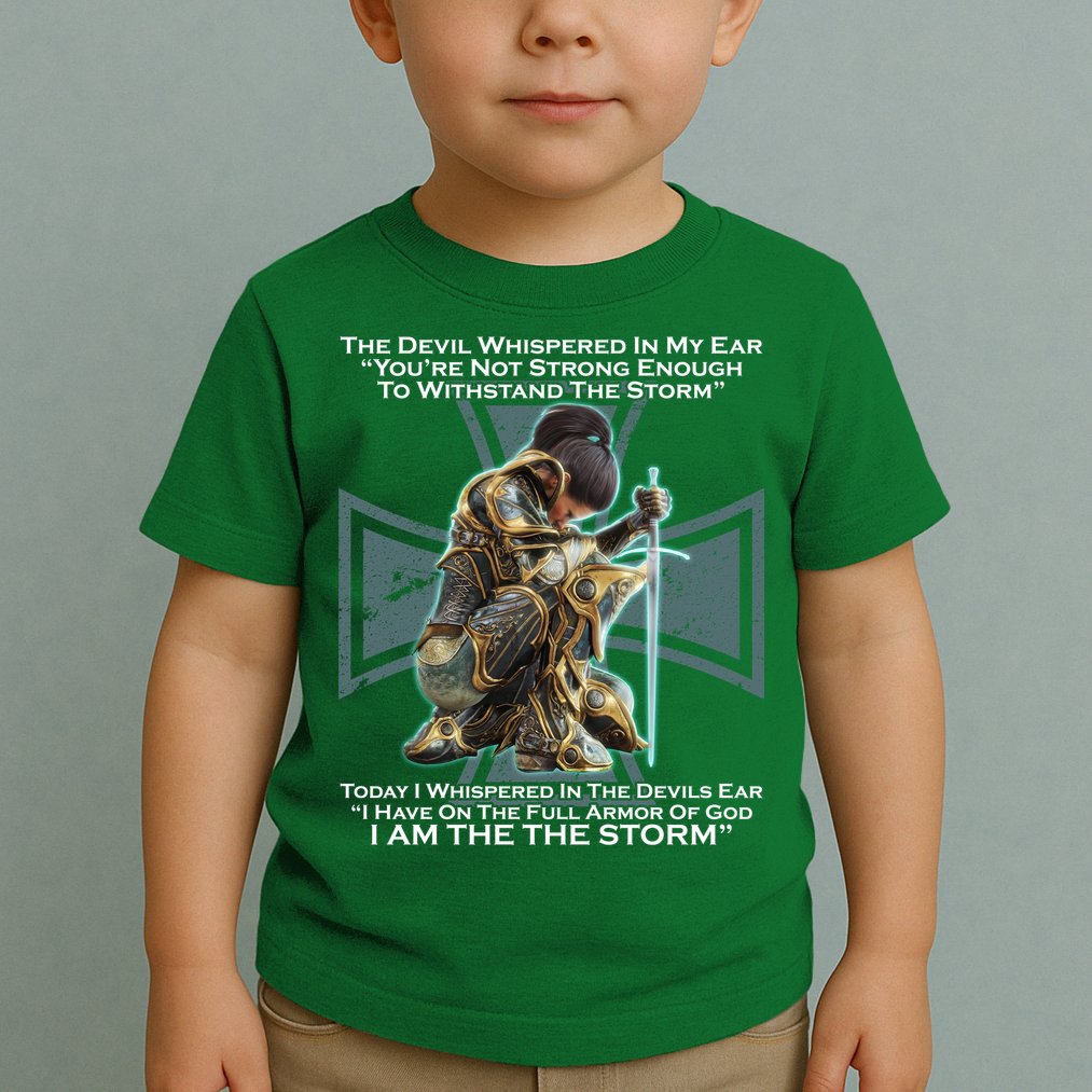 I Am The Storm Female Knight Warrioress Toddler T-Shirt