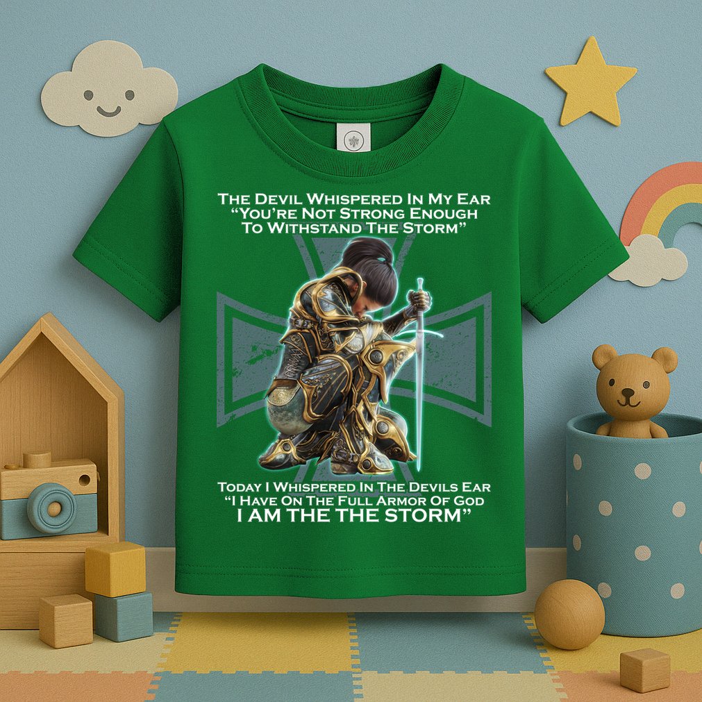 I Am The Storm Female Knight Warrioress Toddler T-Shirt