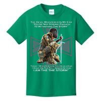 I Am The Storm Female Knight Warrioress Kids T-Shirt