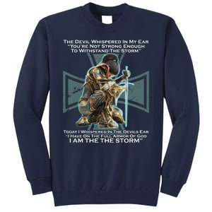 I Am The Storm Female Knight Warrioress Tall Sweatshirt