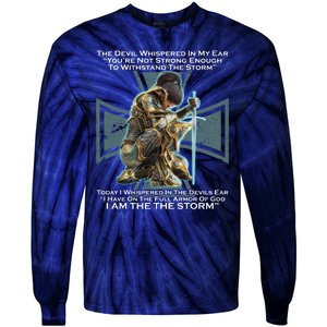 I Am The Storm Female Knight Warrioress Tie-Dye Long Sleeve Shirt