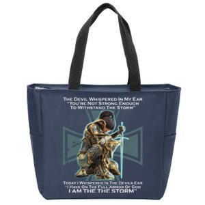 I Am The Storm Female Knight Warrioress Zip Tote Bag