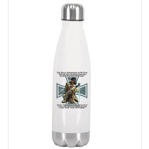 I Am The Storm Female Knight Warrioress Stainless Steel Insulated Water Bottle