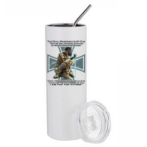 I Am The Storm Female Knight Warrioress Stainless Steel Tumbler