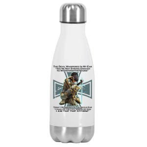 I Am The Storm Female Knight Warrioress Stainless Steel Insulated Water Bottle