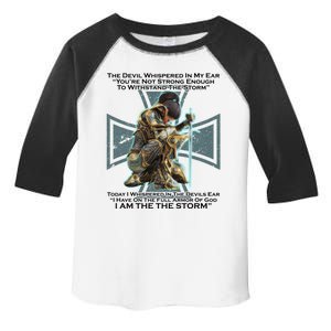 I Am The Storm Female Knight Warrioress Toddler Fine Jersey T-Shirt