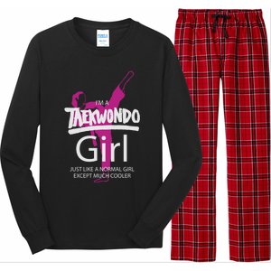 IM A Taekwondo Much Cooler Martial Arts Tkd Quote Funny Gift Long Sleeve Pajama Set