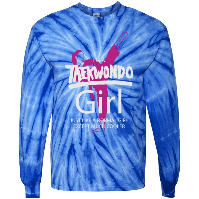 IM A Taekwondo Much Cooler Martial Arts Tkd Quote Funny Gift Tie-Dye Long Sleeve Shirt