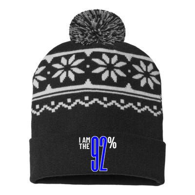 I Am The 92 Club Black Women Vote Black Women We Are Tired USA-Made Snowflake Beanie