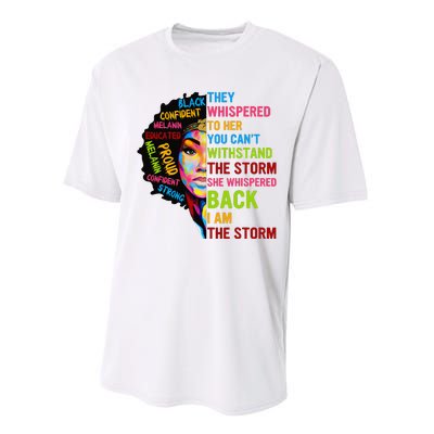 I Am The Storm Juneteenth Black History Month Performance Sprint T-Shirt