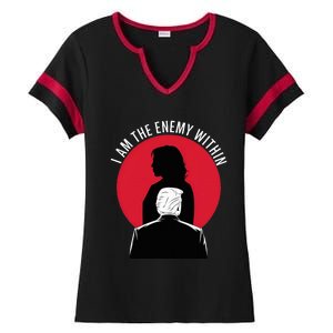 I Am The Enemy Within Kamala Harris 2024 Ladies Halftime Notch Neck Tee