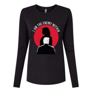 I Am The Enemy Within Kamala Harris 2024 Womens Cotton Relaxed Long Sleeve T-Shirt