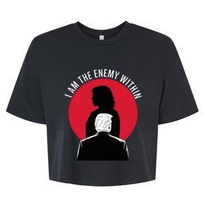 I Am The Enemy Within Kamala Harris 2024 Bella+Canvas Jersey Crop Tee