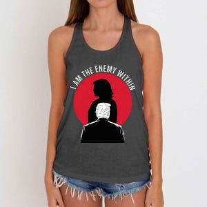 I Am The Enemy Within Kamala Harris 2024 Women's Knotted Racerback Tank