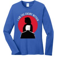 I Am The Enemy Within Kamala Harris 2024 Ladies Long Sleeve Shirt