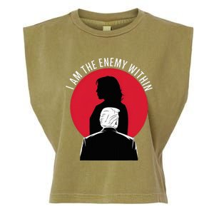 I Am The Enemy Within Kamala Harris 2024 Garment-Dyed Women's Muscle Tee