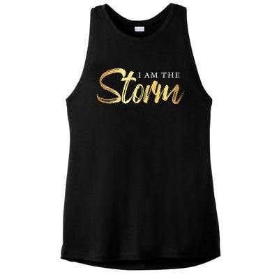 I Am The Storm Ladies PosiCharge Tri-Blend Wicking Tank