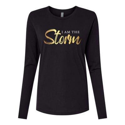 I Am The Storm Womens Cotton Relaxed Long Sleeve T-Shirt