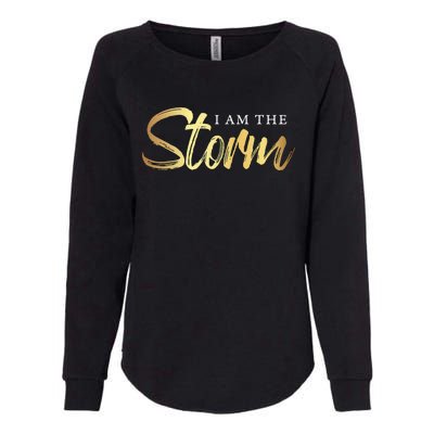 I Am The Storm Womens California Wash Sweatshirt