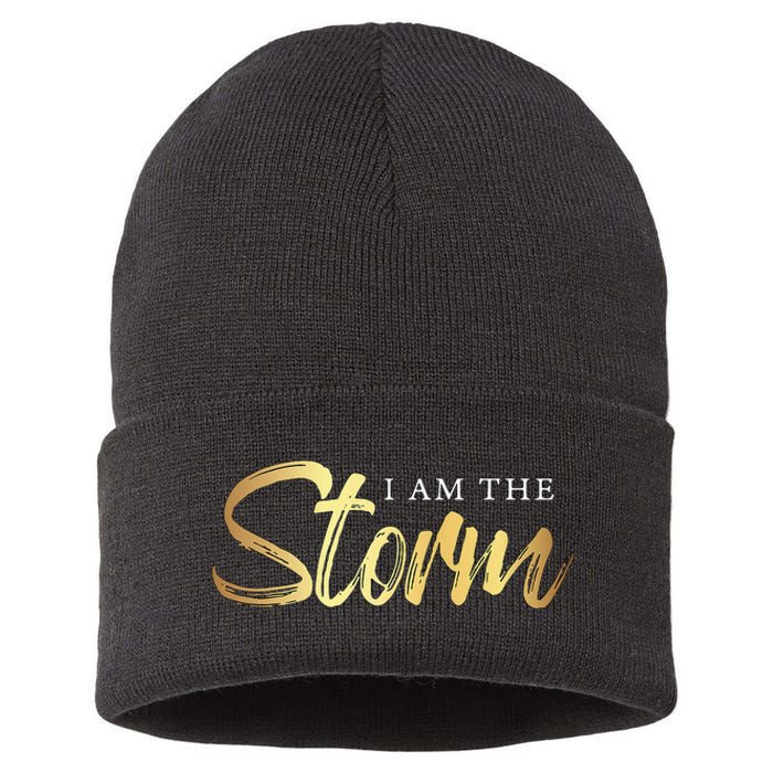 I Am The Storm Sustainable Knit Beanie