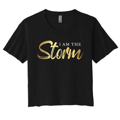 I Am The Storm Women's Crop Top Tee