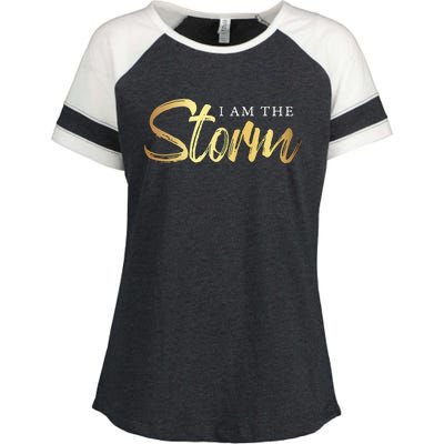 I Am The Storm Enza Ladies Jersey Colorblock Tee