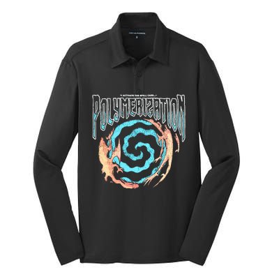 I Activate The Spell Card Silk Touch Performance Long Sleeve Polo