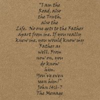 I Am The Way The Truth And The Life Cotton Canvas Backpack