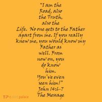 I Am The Way The Truth And The Life Pom Pom 12in Knit Beanie