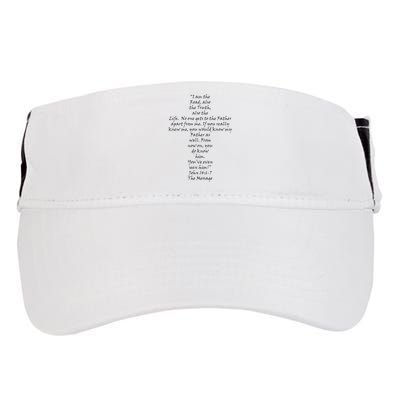 I Am The Way The Truth And The Life Adult Drive Performance Visor