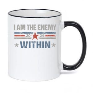 I Am The Enemy Within Kamala Harris 2024 11oz Black Color Changing Mug