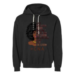 I Am The Storm Cna apparel African American Garment-Dyed Fleece Hoodie