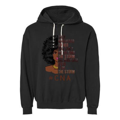 I Am The Storm Cna apparel African American Garment-Dyed Fleece Hoodie