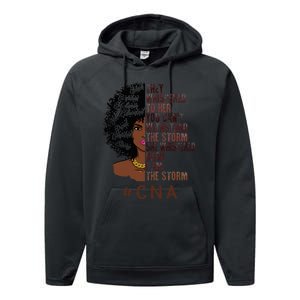 I Am The Storm Cna apparel African American Performance Fleece Hoodie